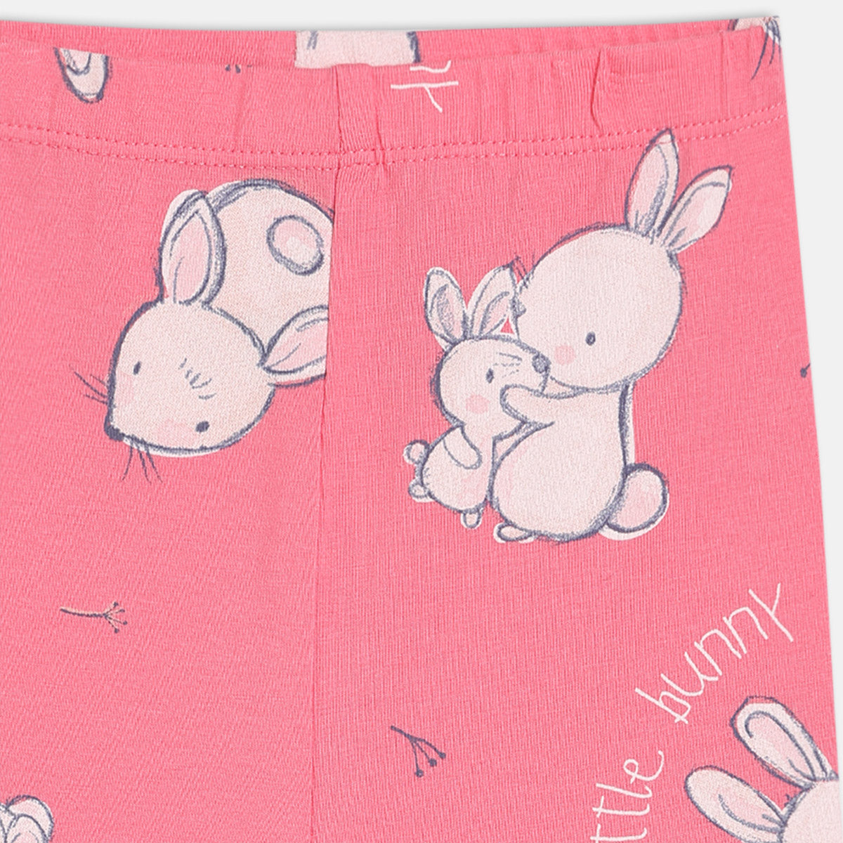 Girls Pink/Orange Elasticated Full Length Leggings