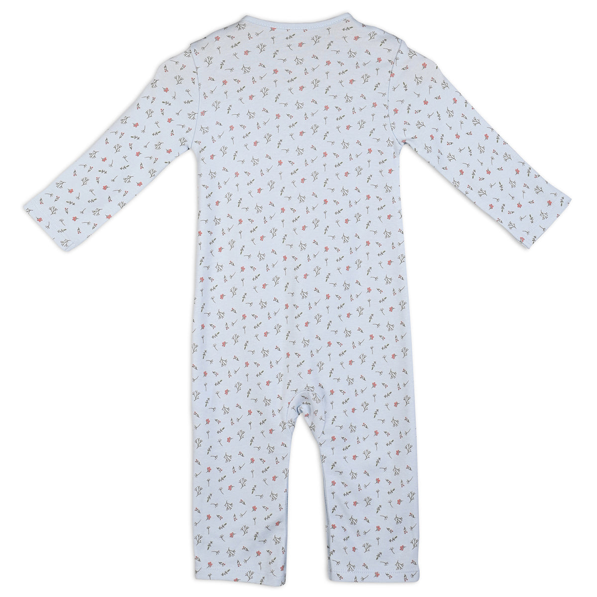 Blue/Pink Newborn Girls Round Neck Full Length Romper