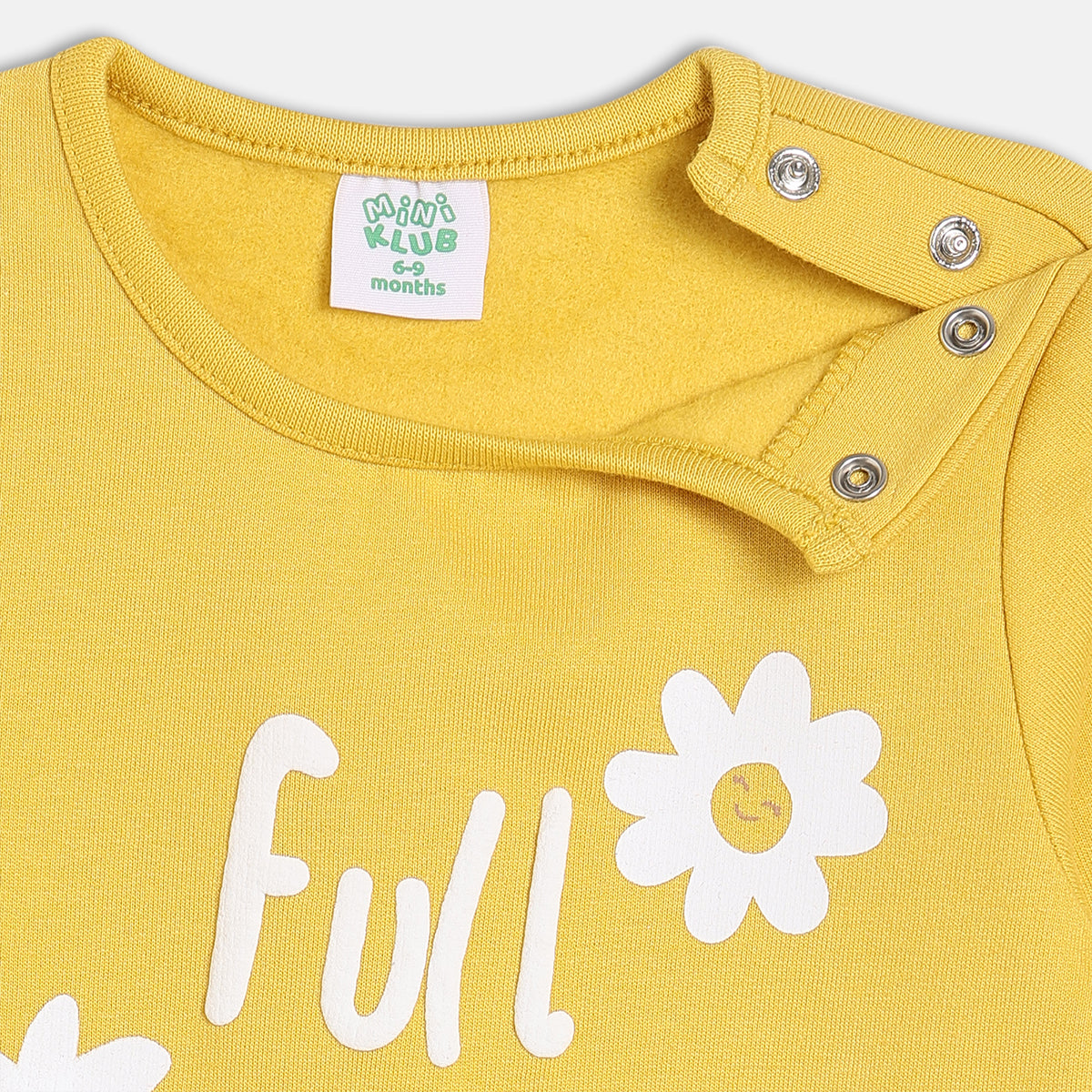 Peach/Yellow Newborn Girls Round Neck Full Length Romper