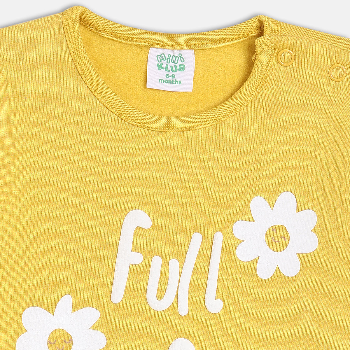 Peach/Yellow Newborn Girls Round Neck Full Length Romper