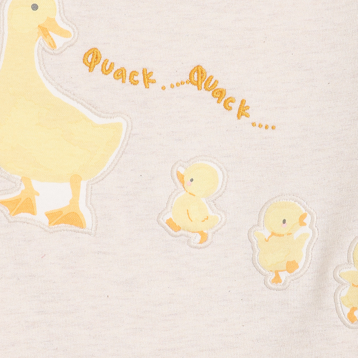 Girls Round Neck Full Length Sleep Suit White