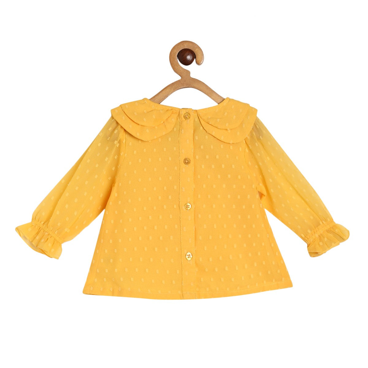 Girls Yellow Pack Of 1 Woven Top
