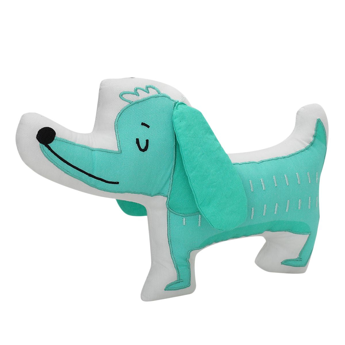 Unisex Puppy Shape Soft Toy, Green