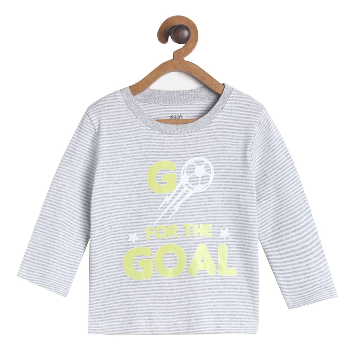 Pack of 2 t-shirt and bottom set - grey for 0-3 Months