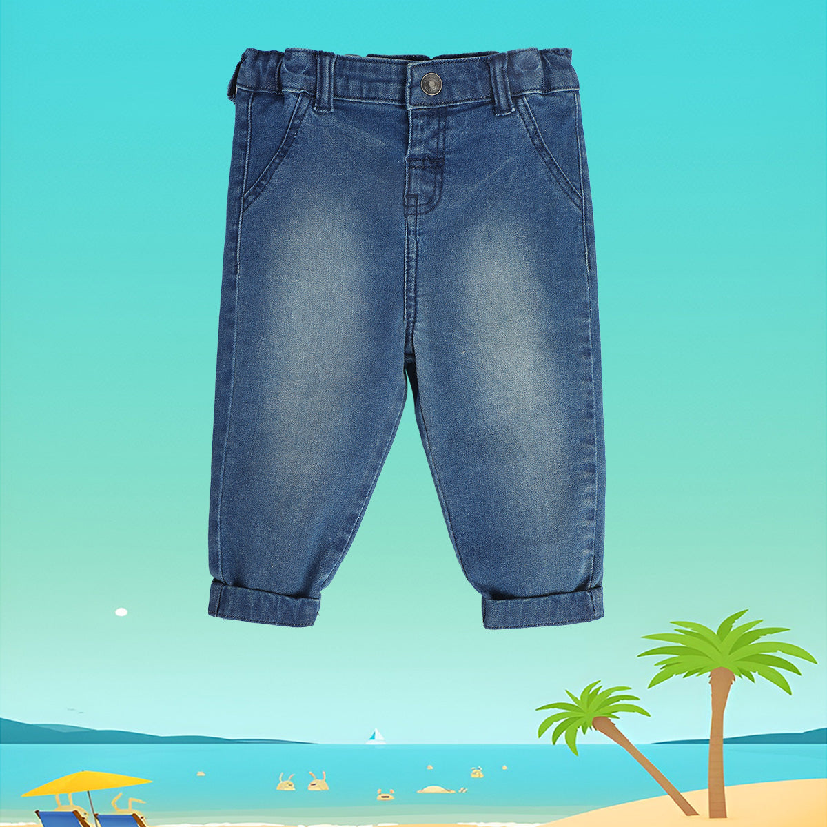 Boys Blue Pack Of 1 Denim Pant
