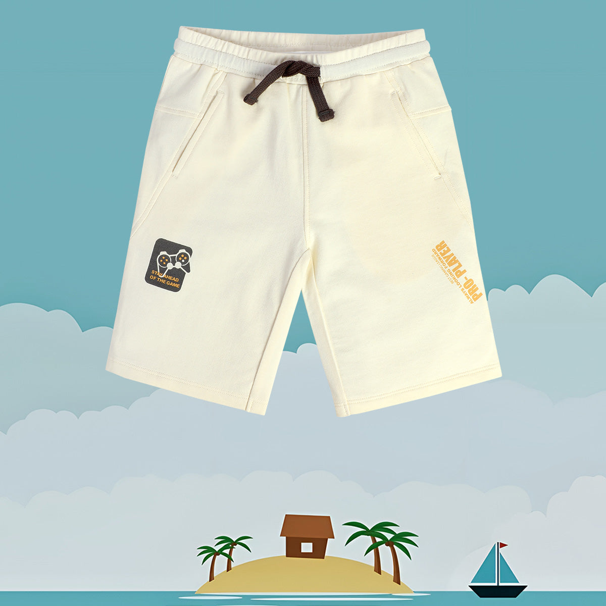 Boys White Pack Of 1 Shorts