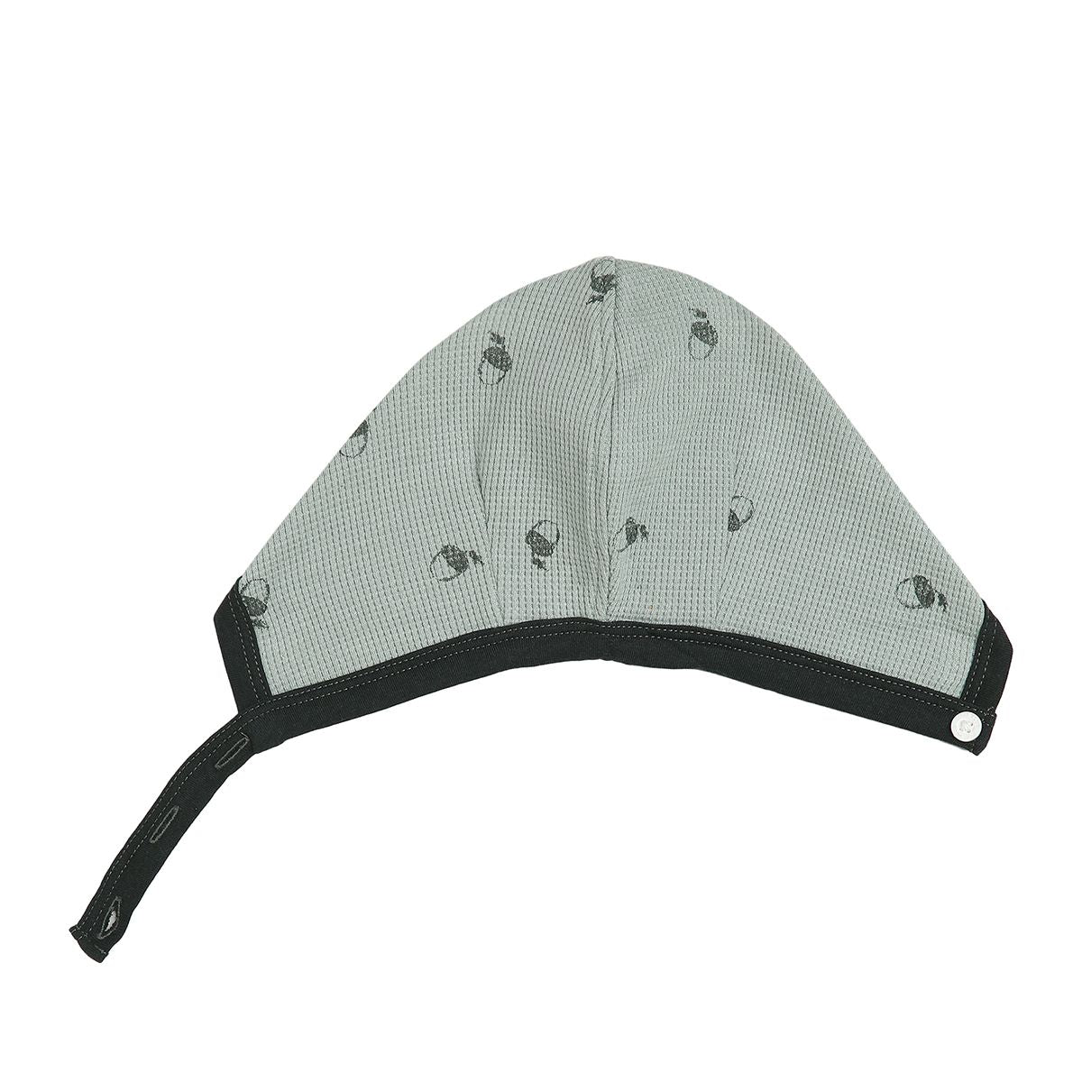 Baby Boys Printed Caps Pack of 2, Grey & Green