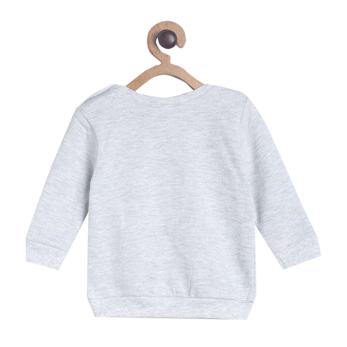 Pack of 1 knit sweat shirt - grey for 3-6 Months