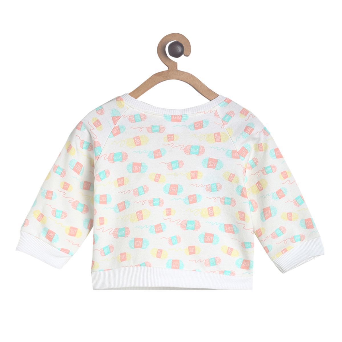 Pack of 1 knit sweat shirt - marshmallow for 3-6 Months