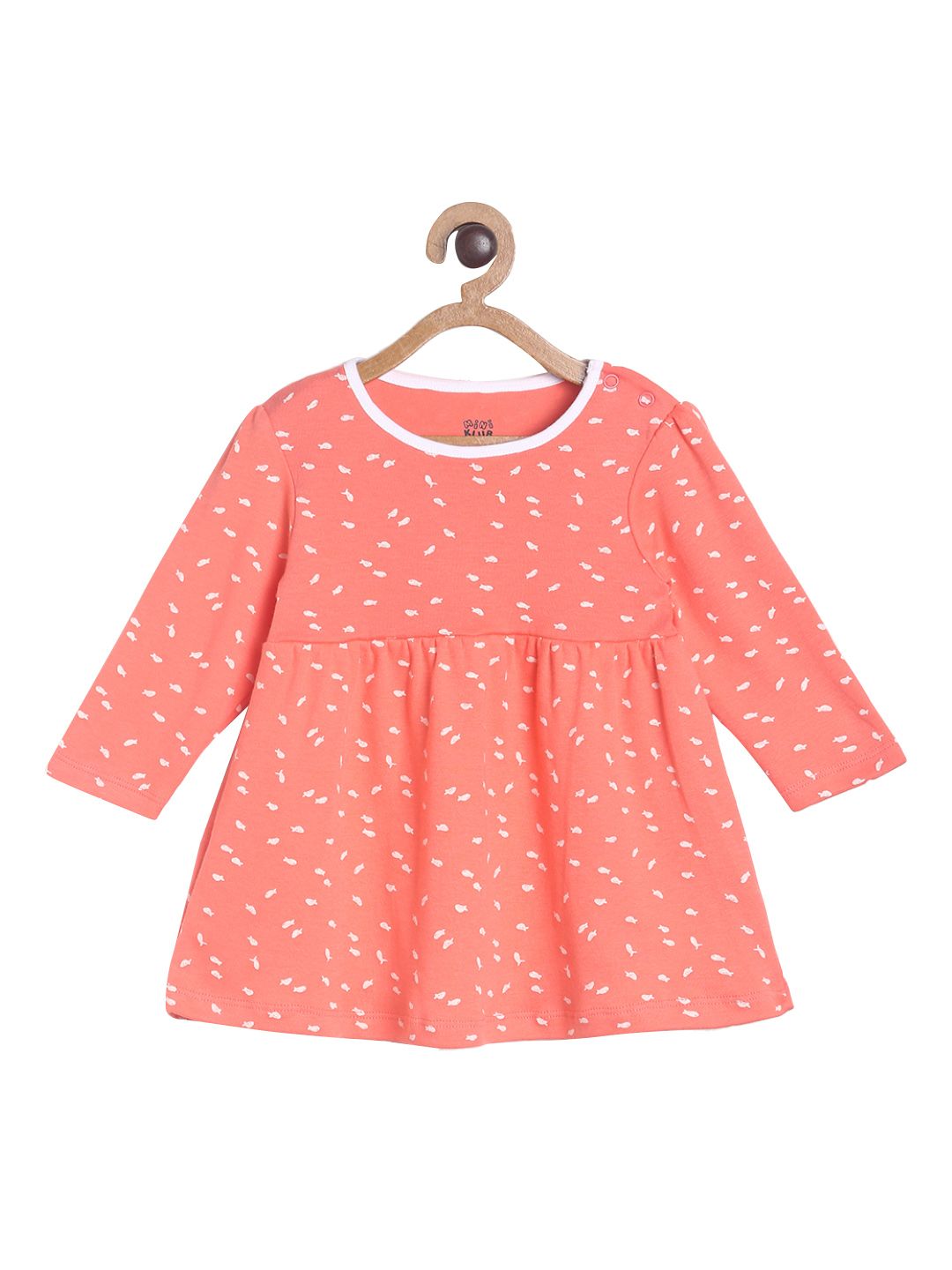 Pack of 2 dress - coral red for 0-3 Months