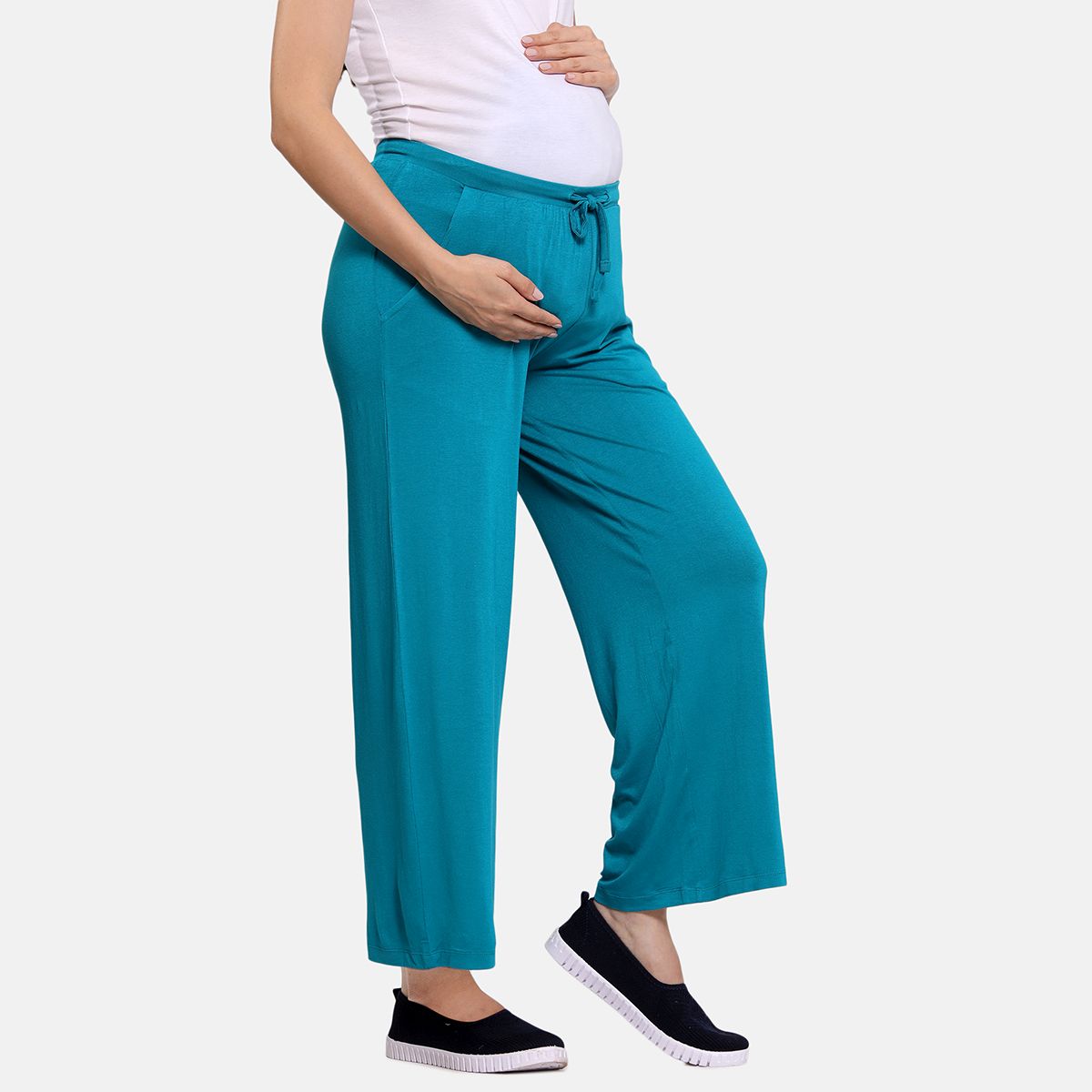 Harbor Blue Nursing Knit Pant