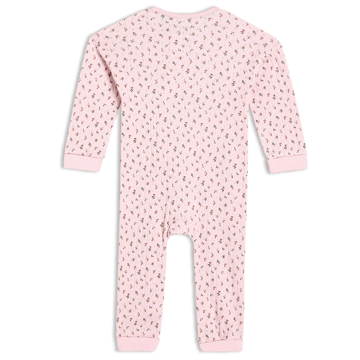 Girls Pink Boat Neck Cap Sleeve Romper