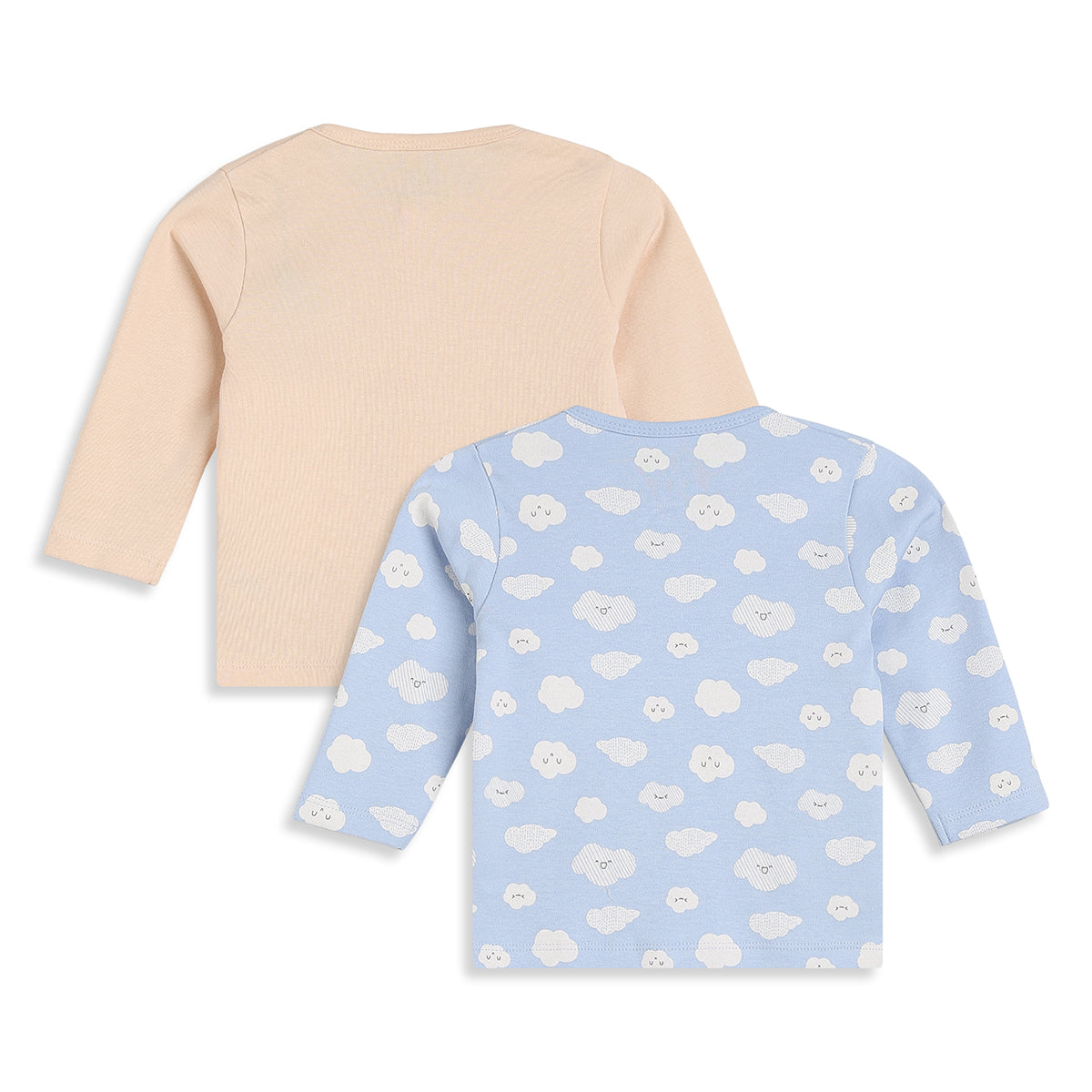 Baby Boys Blue and Cream Knit Front Open Vest Pack of 2 Casual Wear