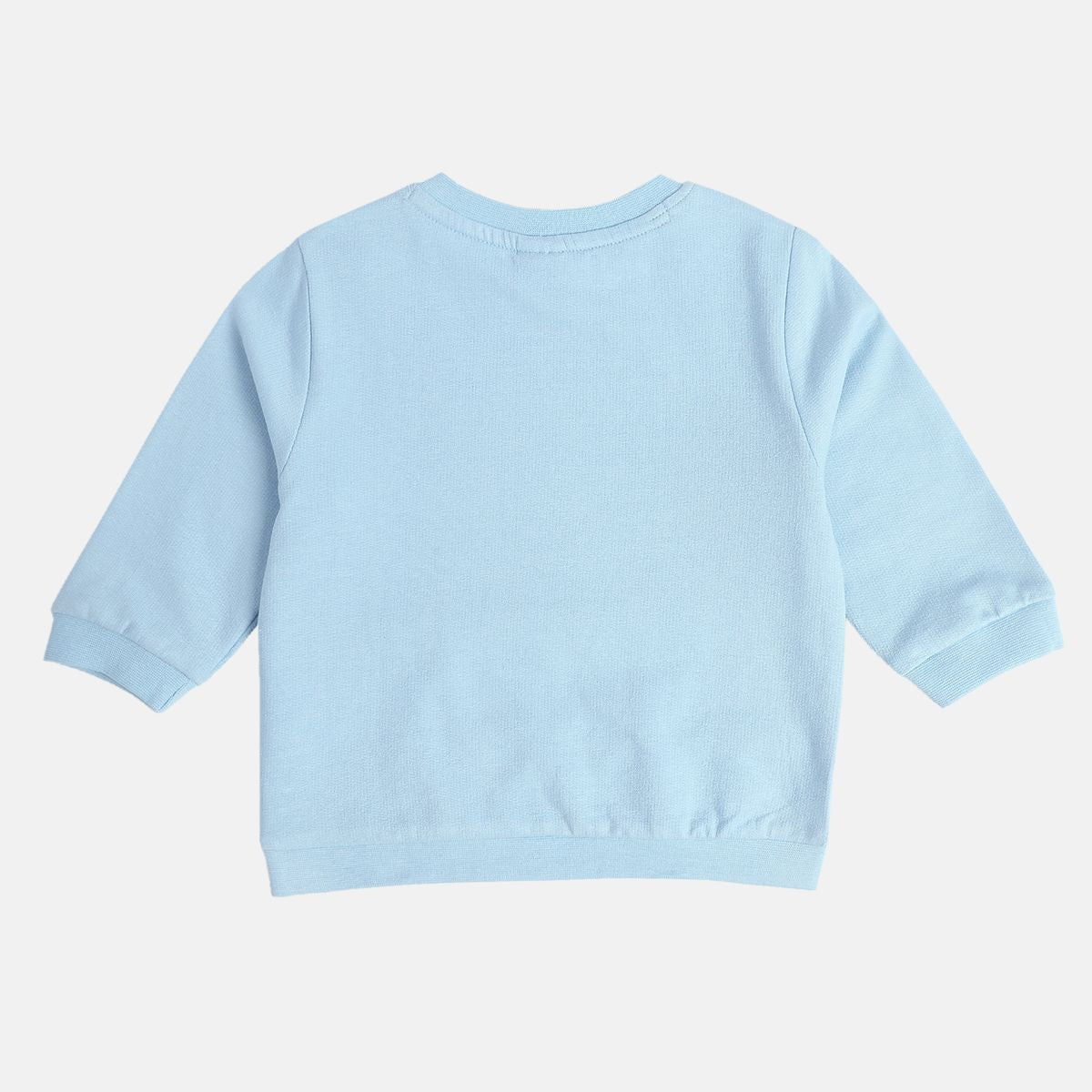Boys Cotton Full Sleeves Typography Printed Sweatshirt - Blue