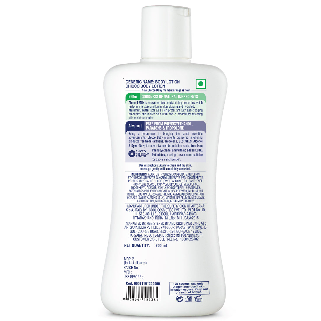 Chicco Baby Moments Body Lotion - 200 ml
