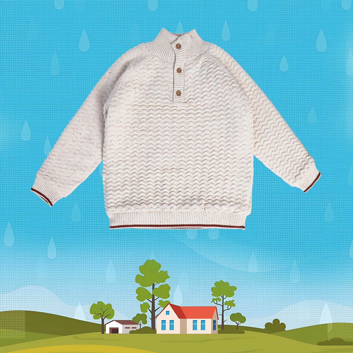 Boys Marshmallow Pack Of 1 Sweater