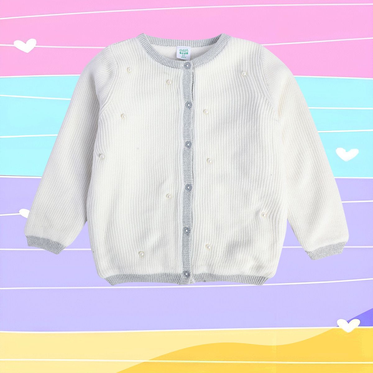 Girls Off White Sweater