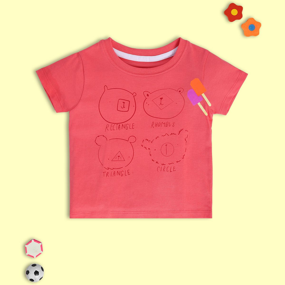 Boys Red Pack Of 1 T-Shirt