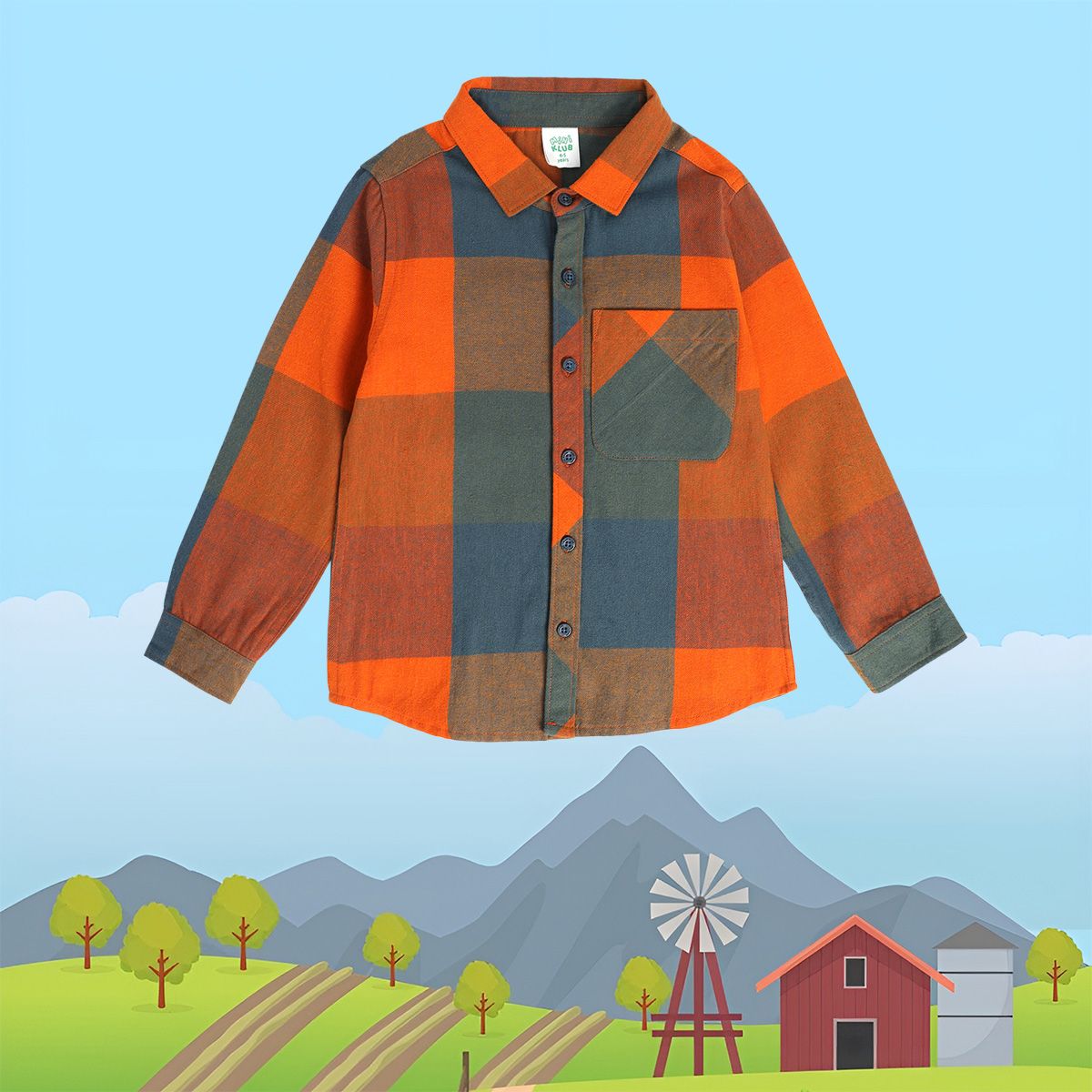 Boys Orange Shirt