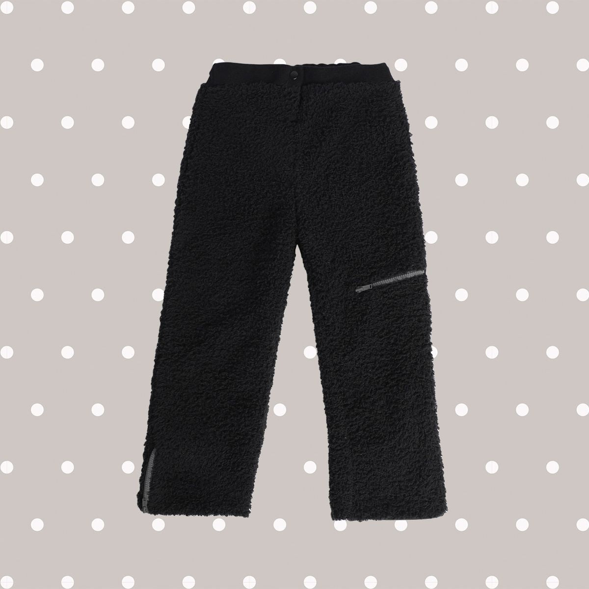 Girls Black Knit Pant