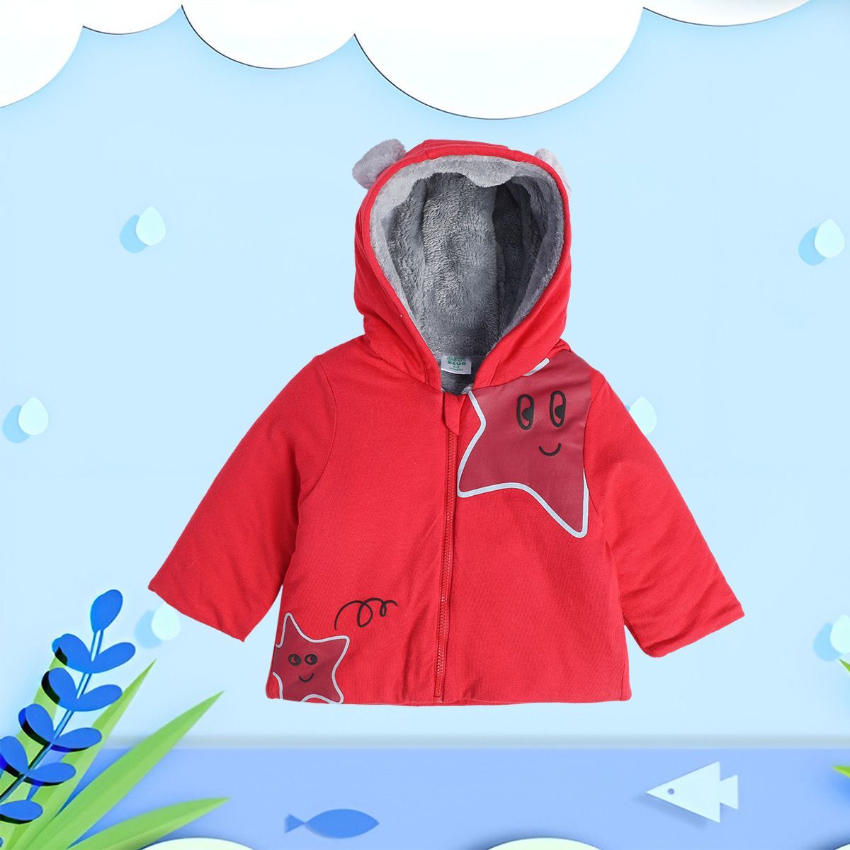 Boys Red Pack Of 1 Jacket