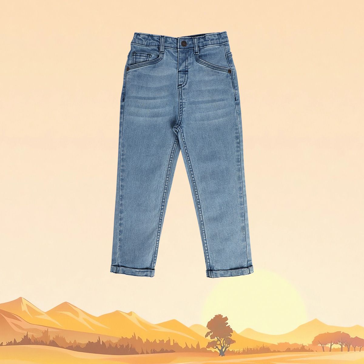 Boys Blue Pack Of 1 Denim Pant