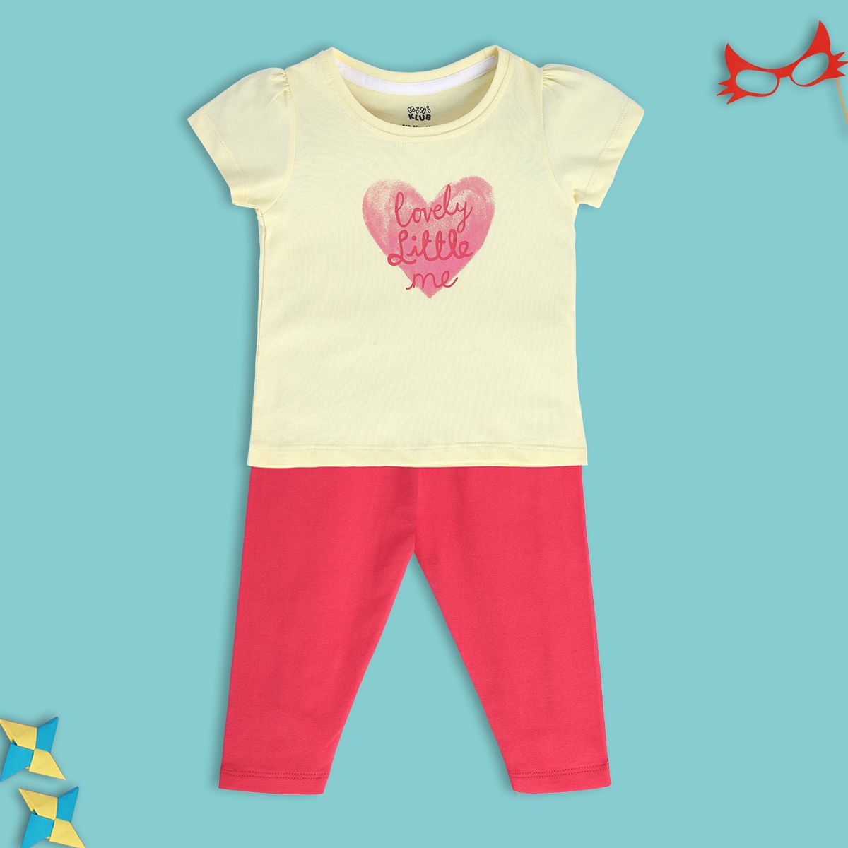 Girls Multicolor Pack Of 2 Top And Bottom