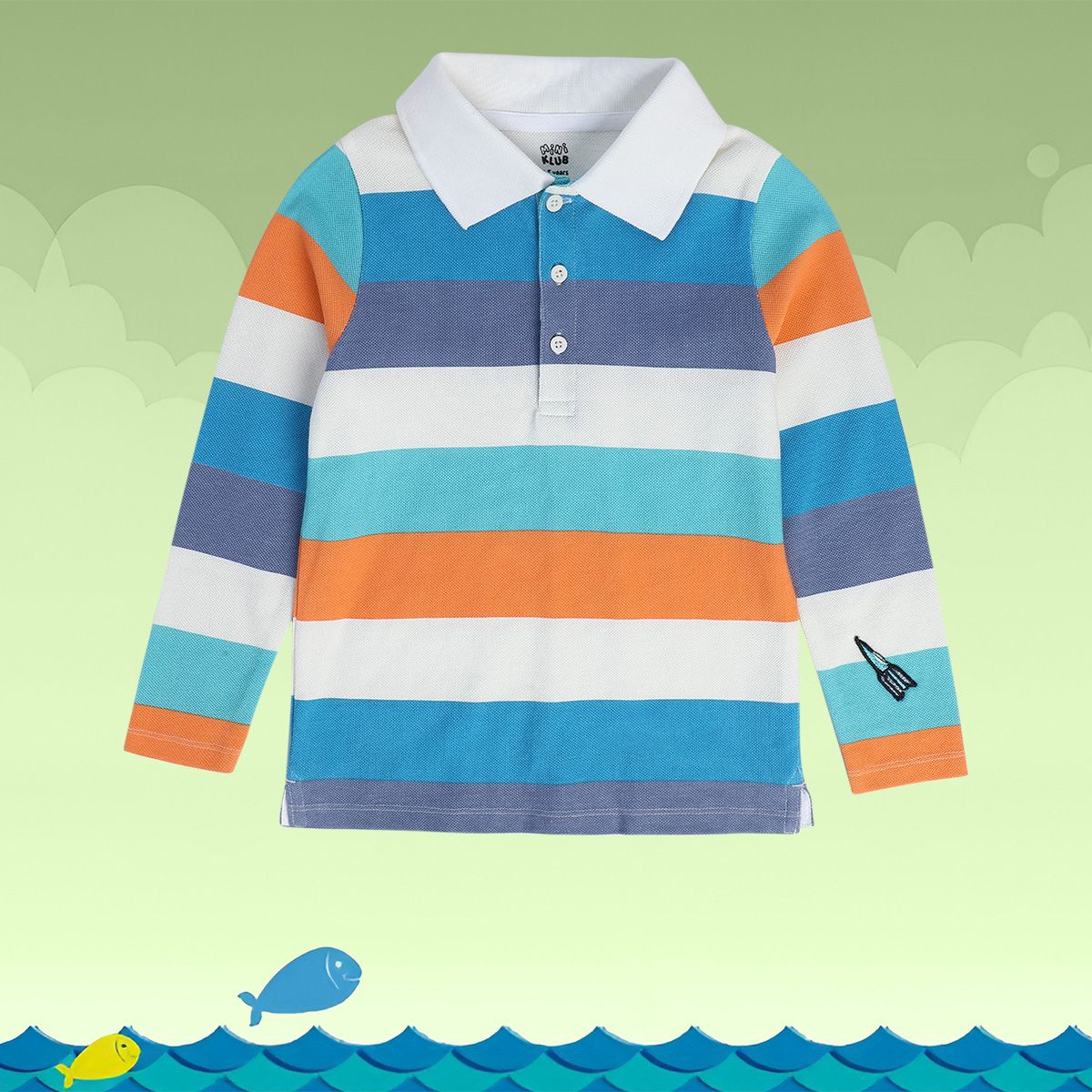 Boys Multicolor Pack Of 1 Polo
