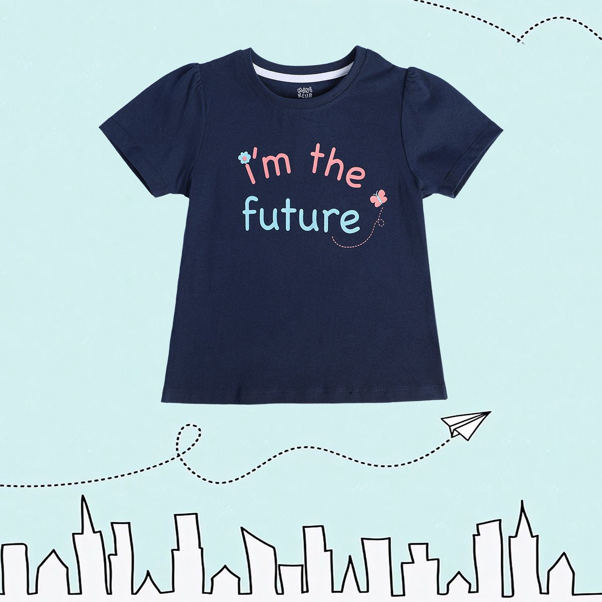 Girls Blue Pack Of 1 Knit Top