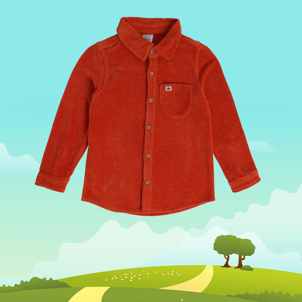 Boys Orange Pack Of 1 Shirt