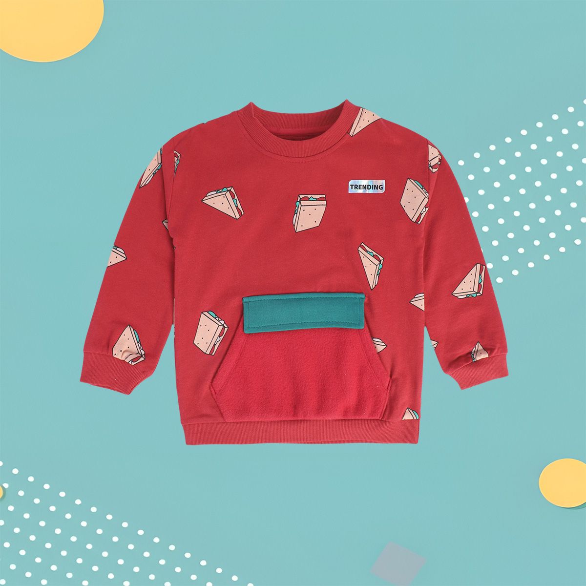 Boys Red Sweat Shirt