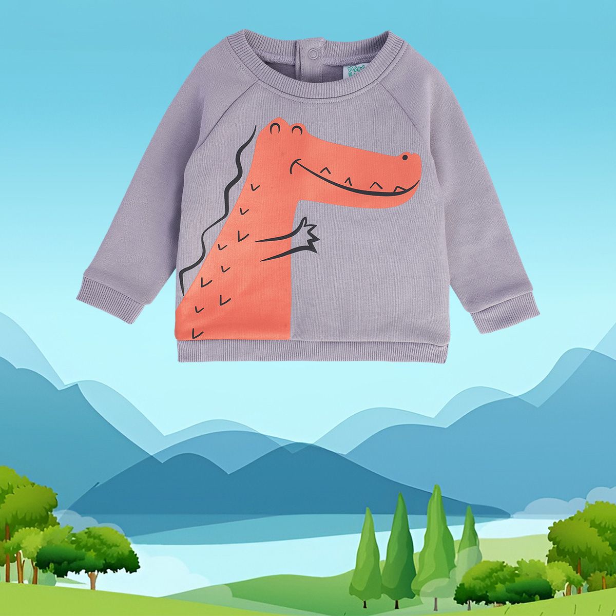 Boys Grey Pack Of 1 Sweat Shirt