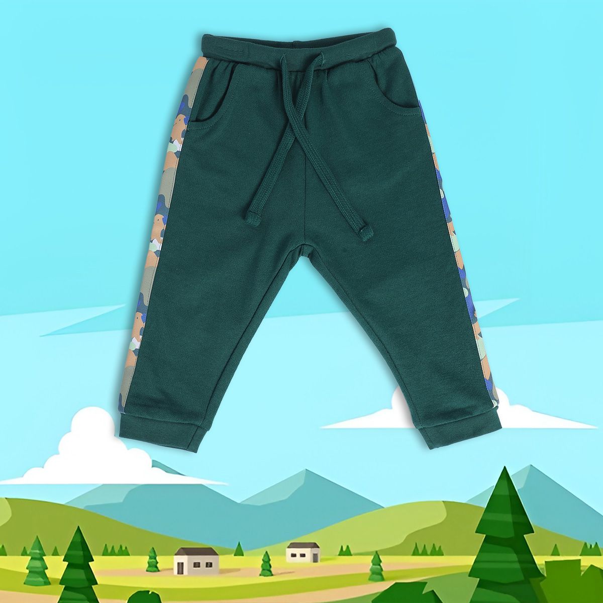 Boys Green Pack Of 1 Jogger