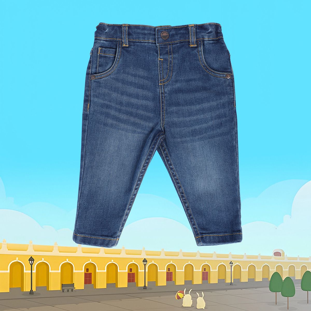 Boys Blue Pack Of 1 Denim Pant
