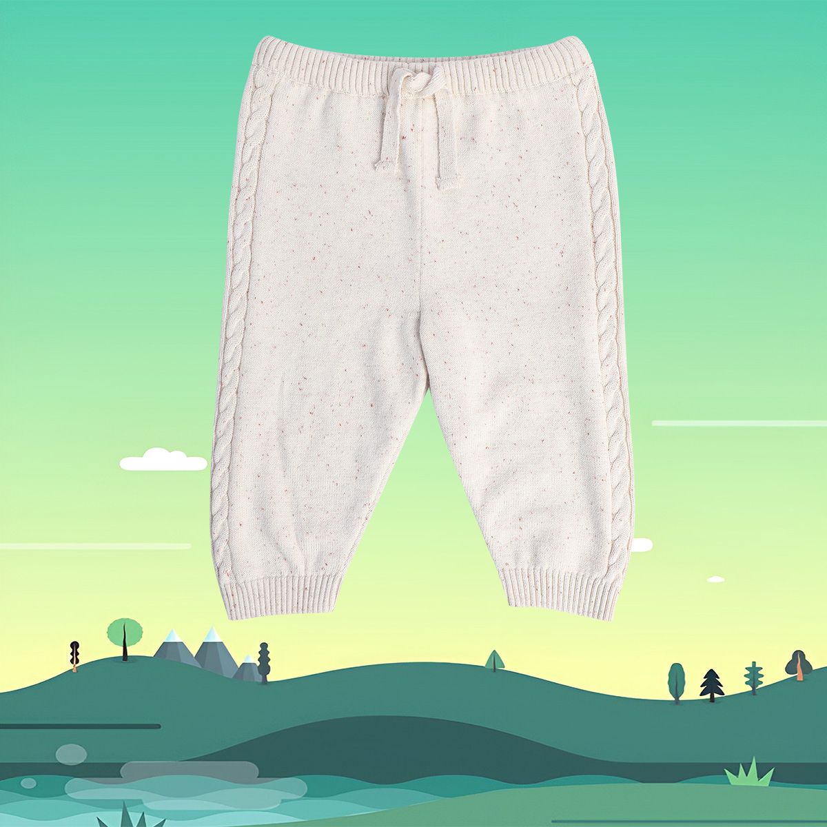 Boys Marshmallow Pack Of 1 Knit Bottom