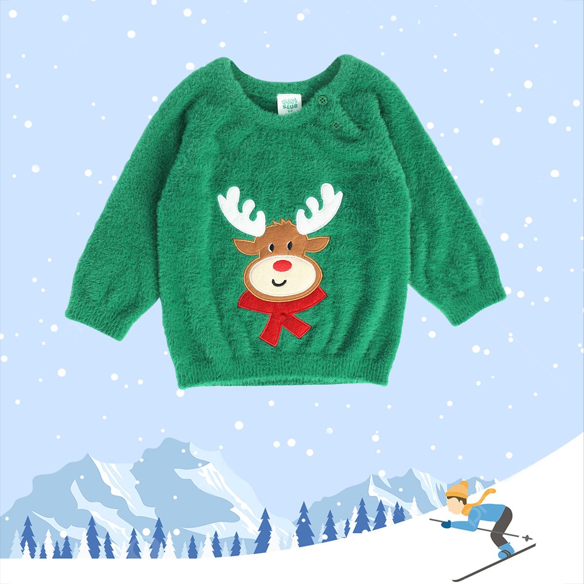 Boys Green Pack Of 1 Sweater