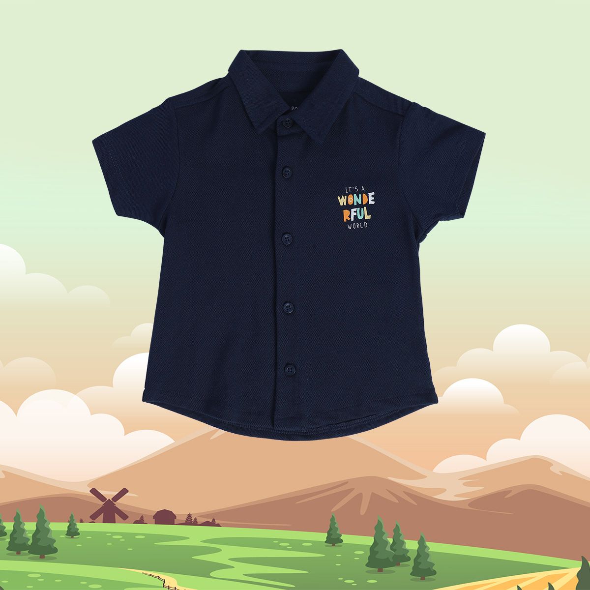 Boys Blue Pack Of 1 Shirt
