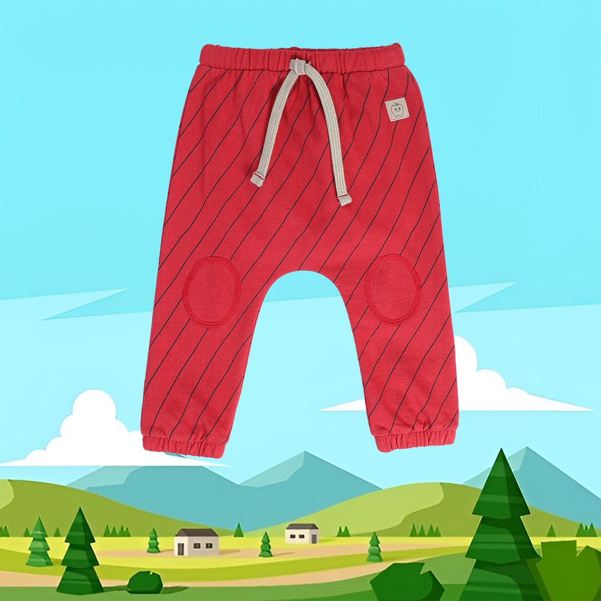 Boys Red Pack Of 1 Knit Bottom