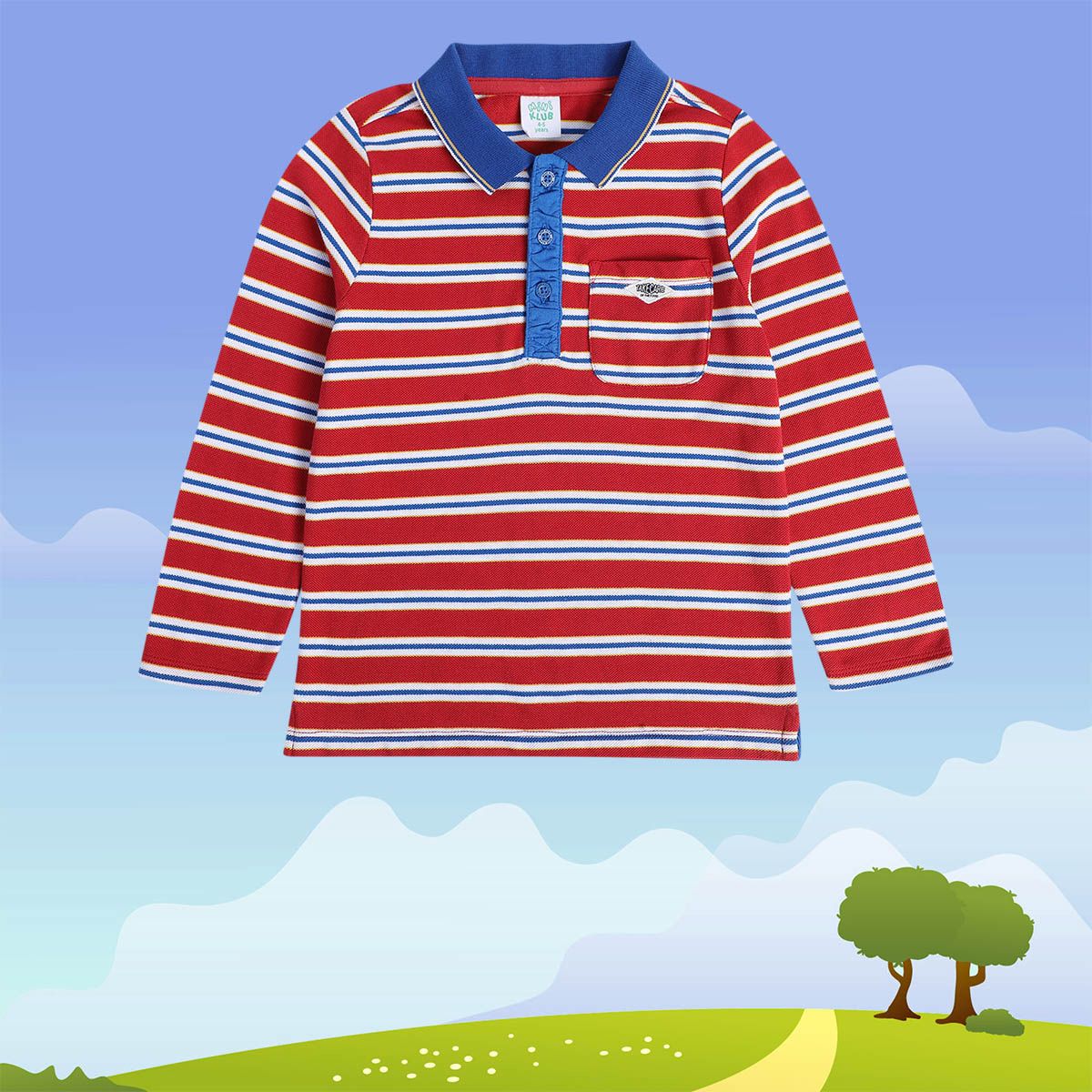 Boys Multicolor Pack Of 1 Polo