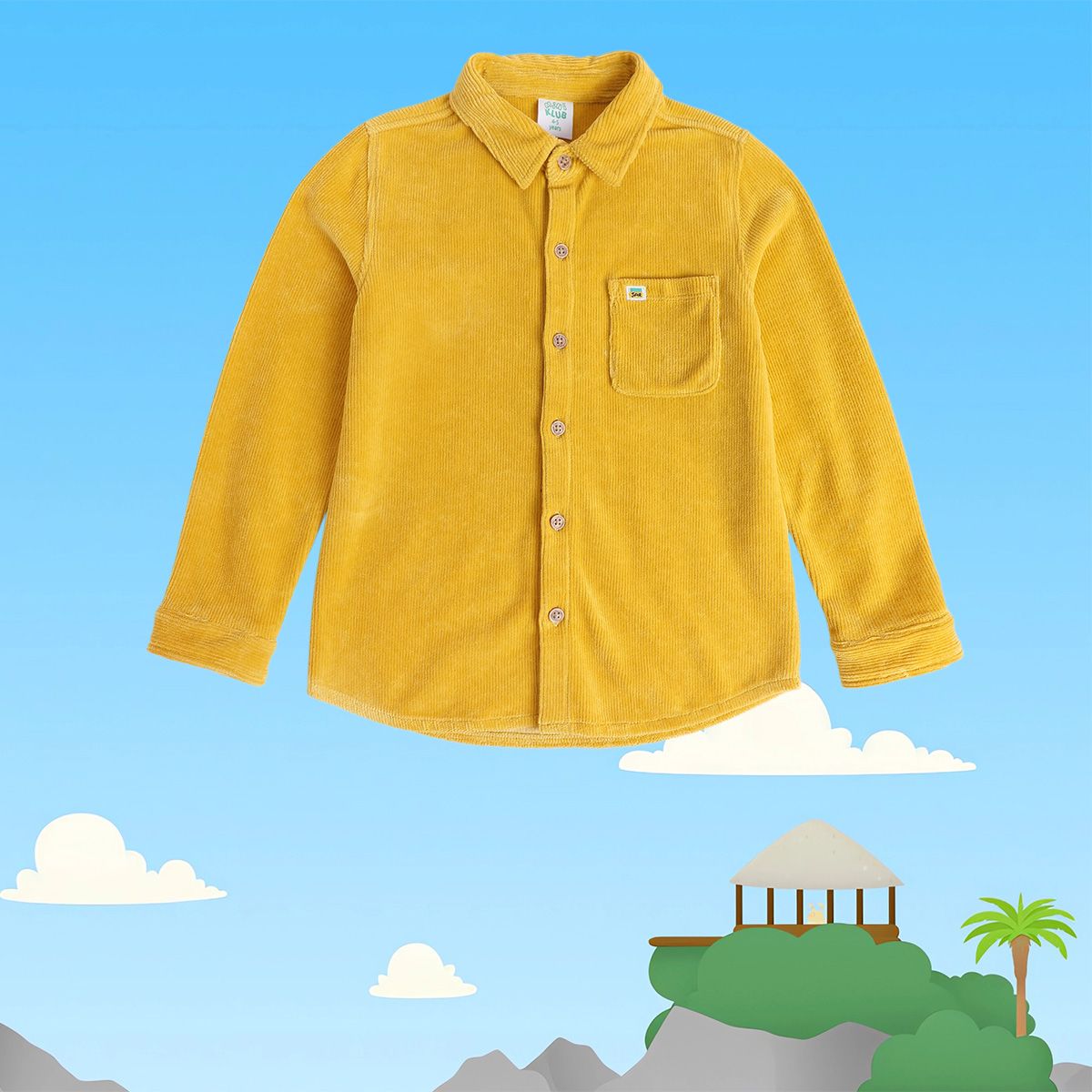 Boys Yellow Pack Of 1 Shirt