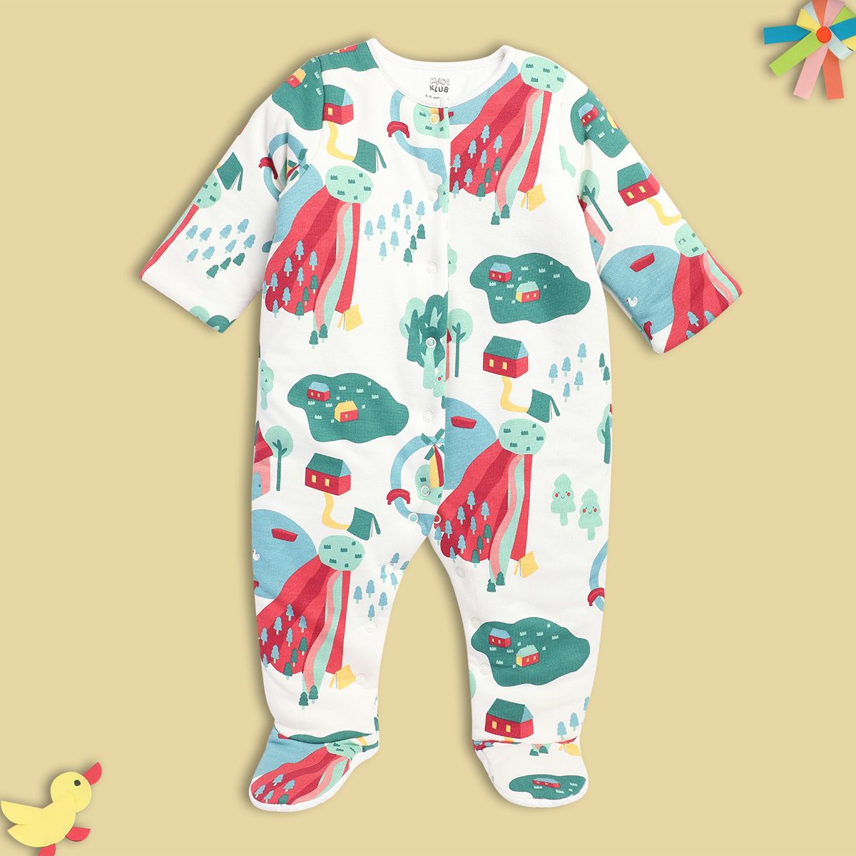 Girls White Pack Of 1 Sleep Suit