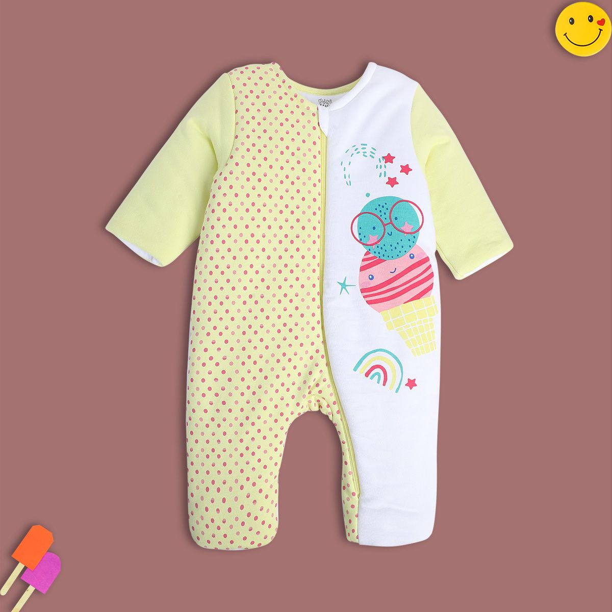 Girls Lime Pack Of 1 Romper
