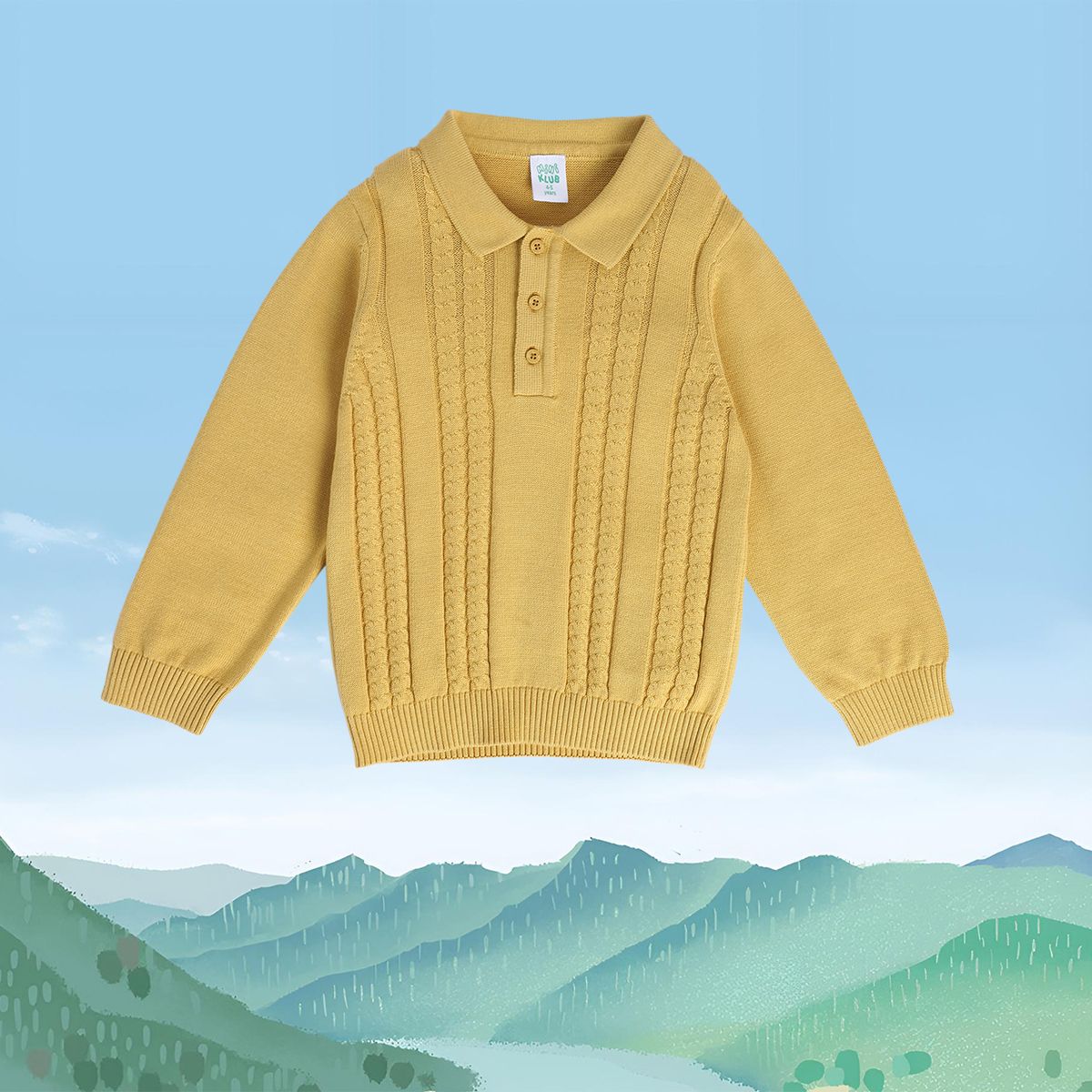 Boys Mustard Polo
