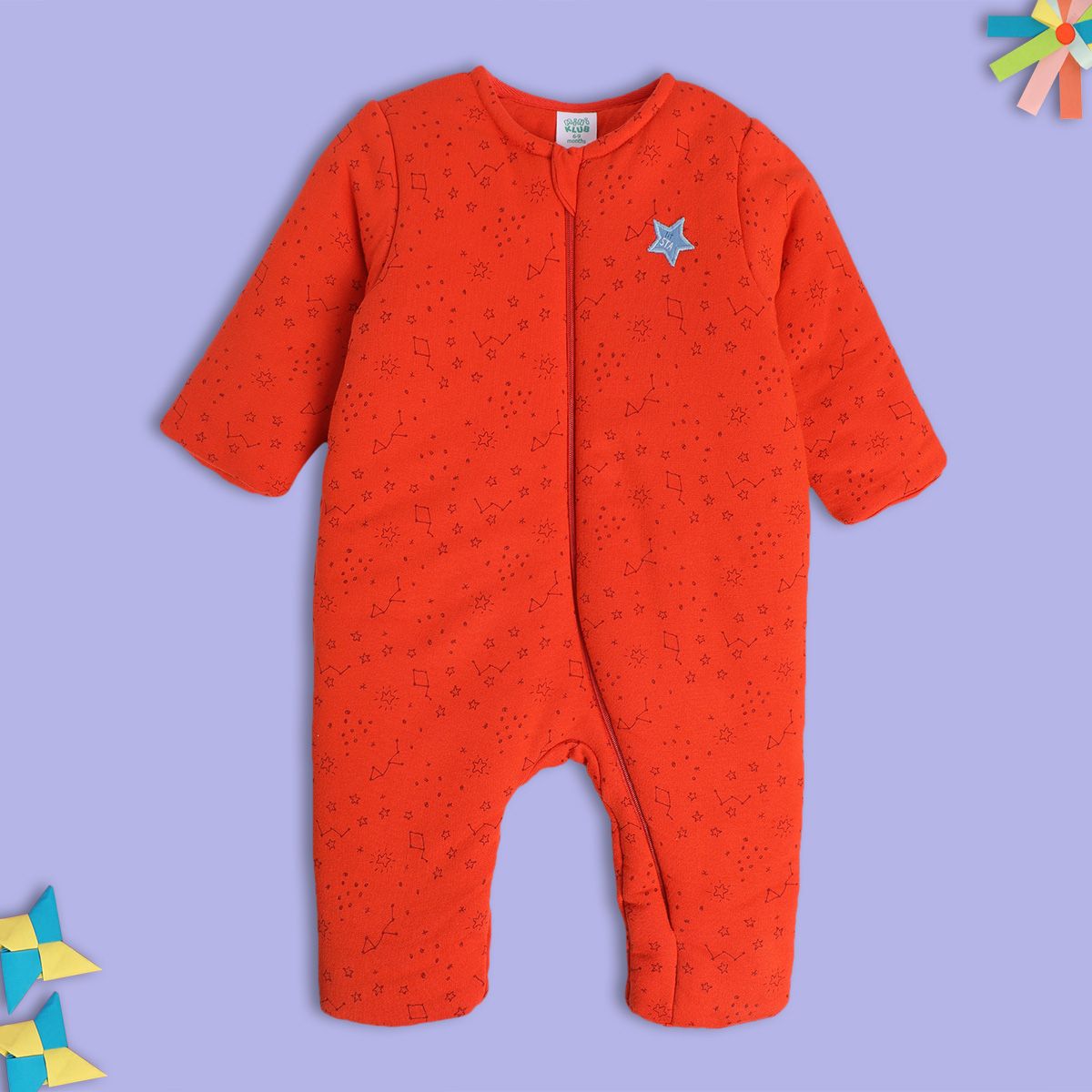 Boys Red Pack Of 1 Romper
