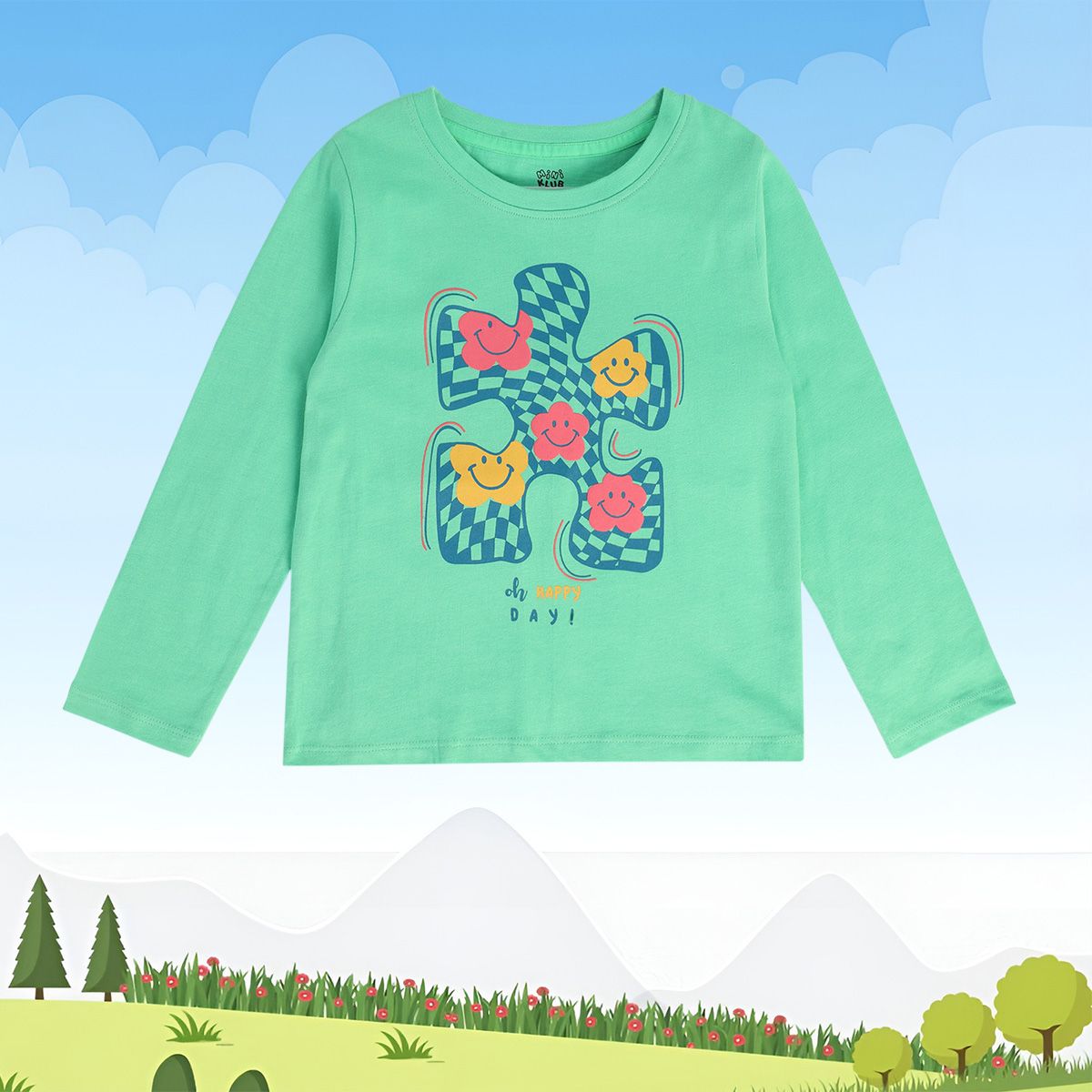 Girls Green Pack Of 1 Knit Top