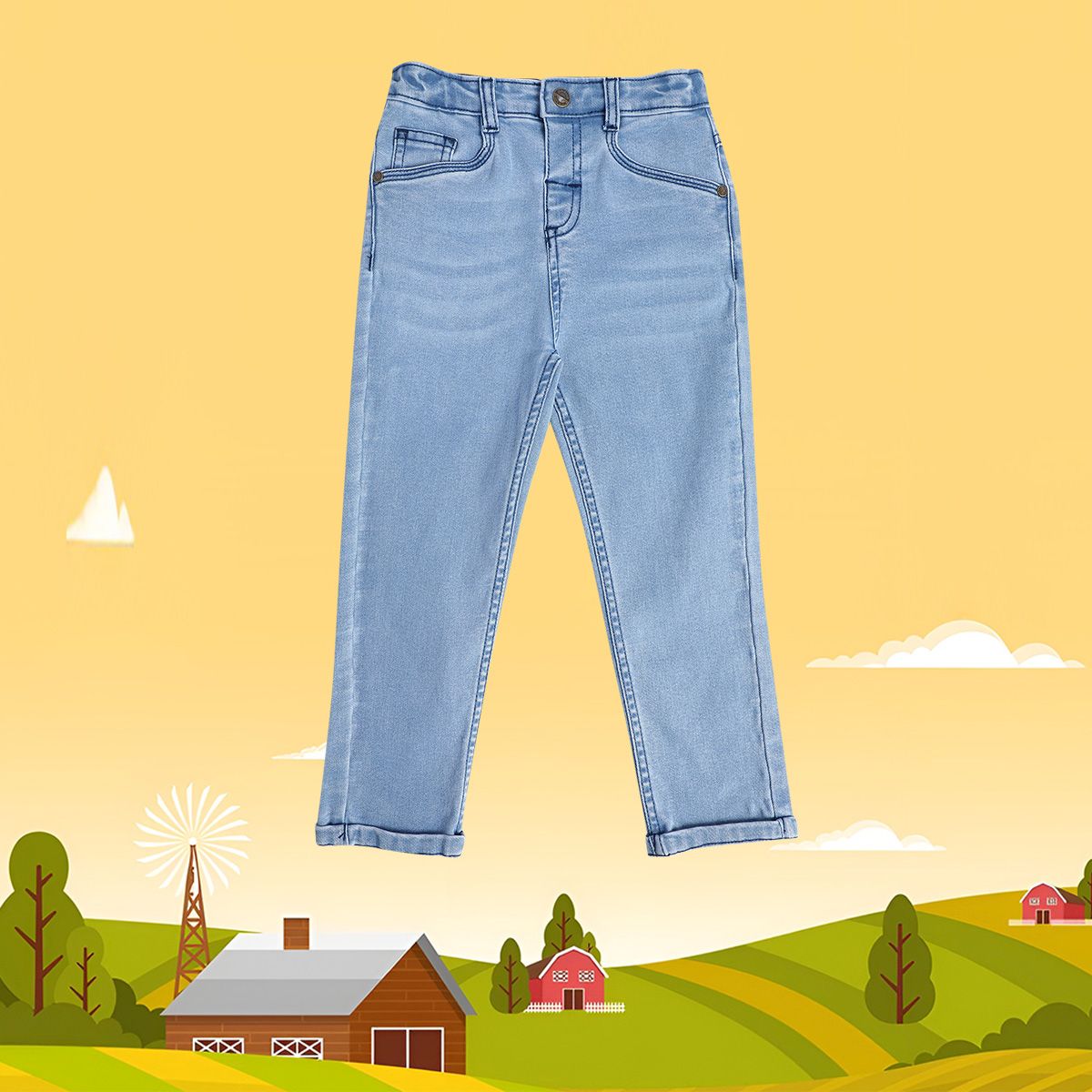 Boys Blue Pack Of 1 Denim Pant