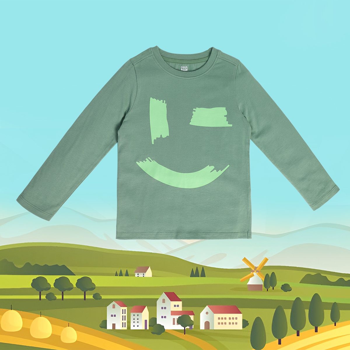 Boys Green Pack Of 1 T-Shirt