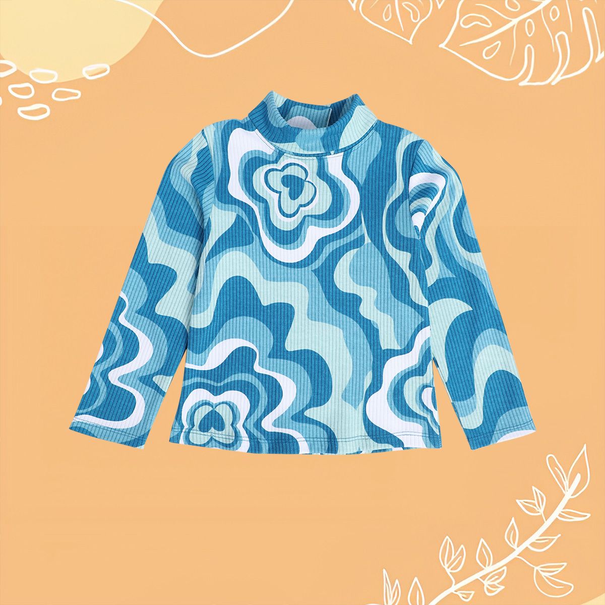 Girls Blue Pack Of 1 Knit Top