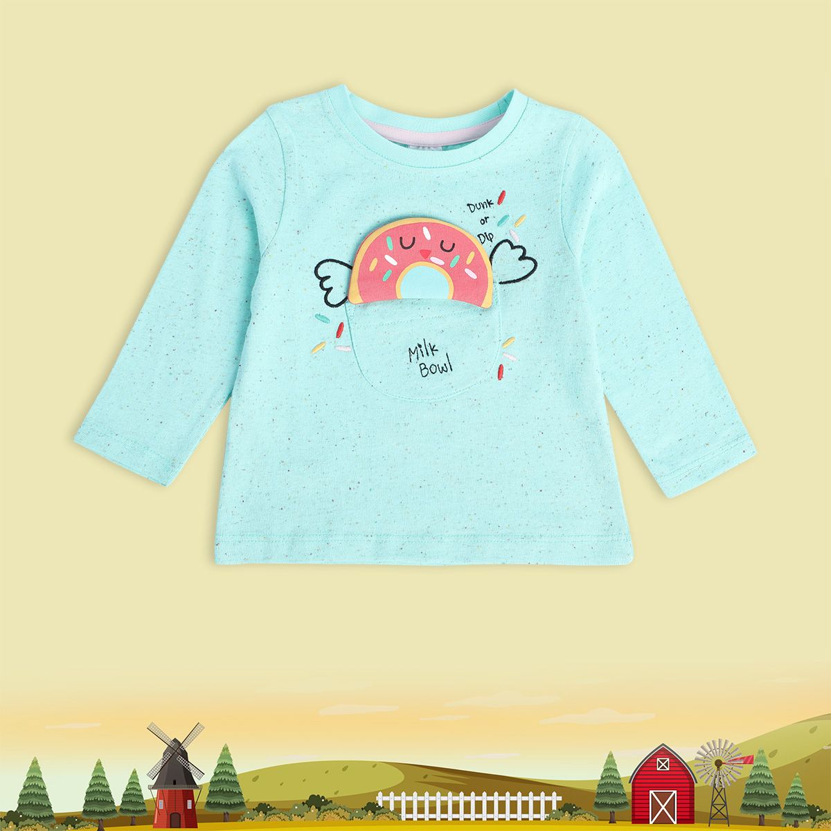 Girls Blue Pack Of 1 Knit Top