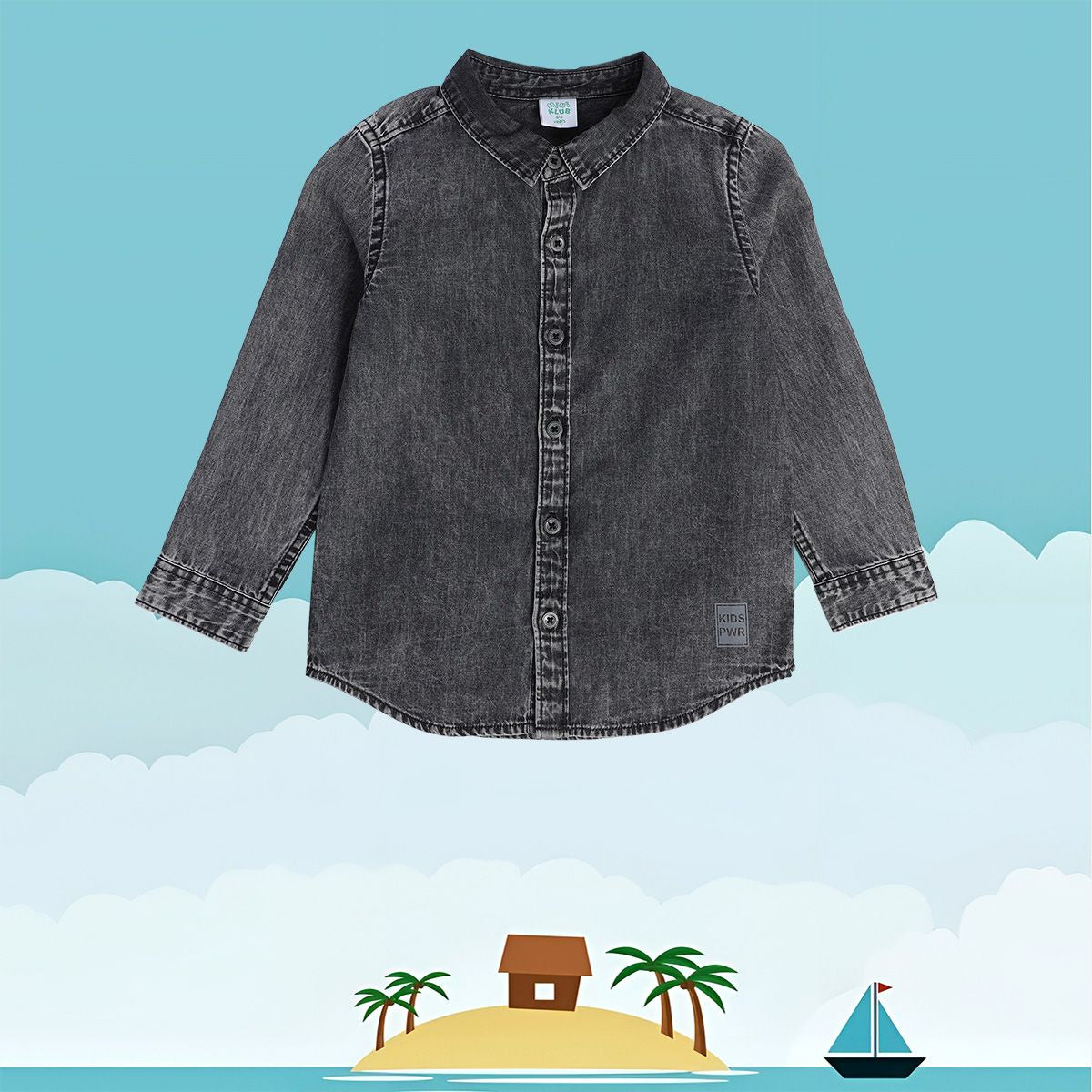 Boys Grey Pack Of 1 Shirt